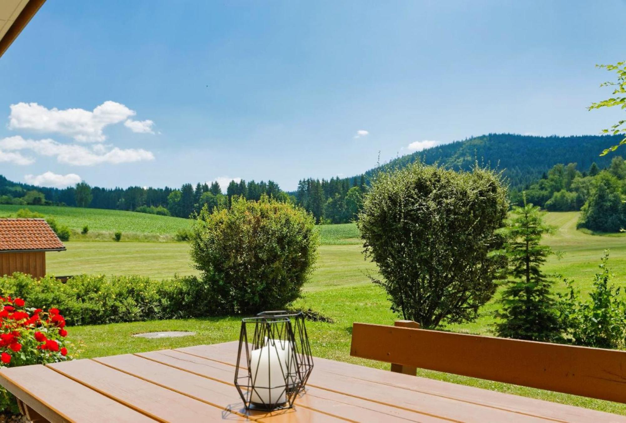 Ferienwohnungen Holzferienhaeuser Leithenwald Zwiesel Buitenkant foto