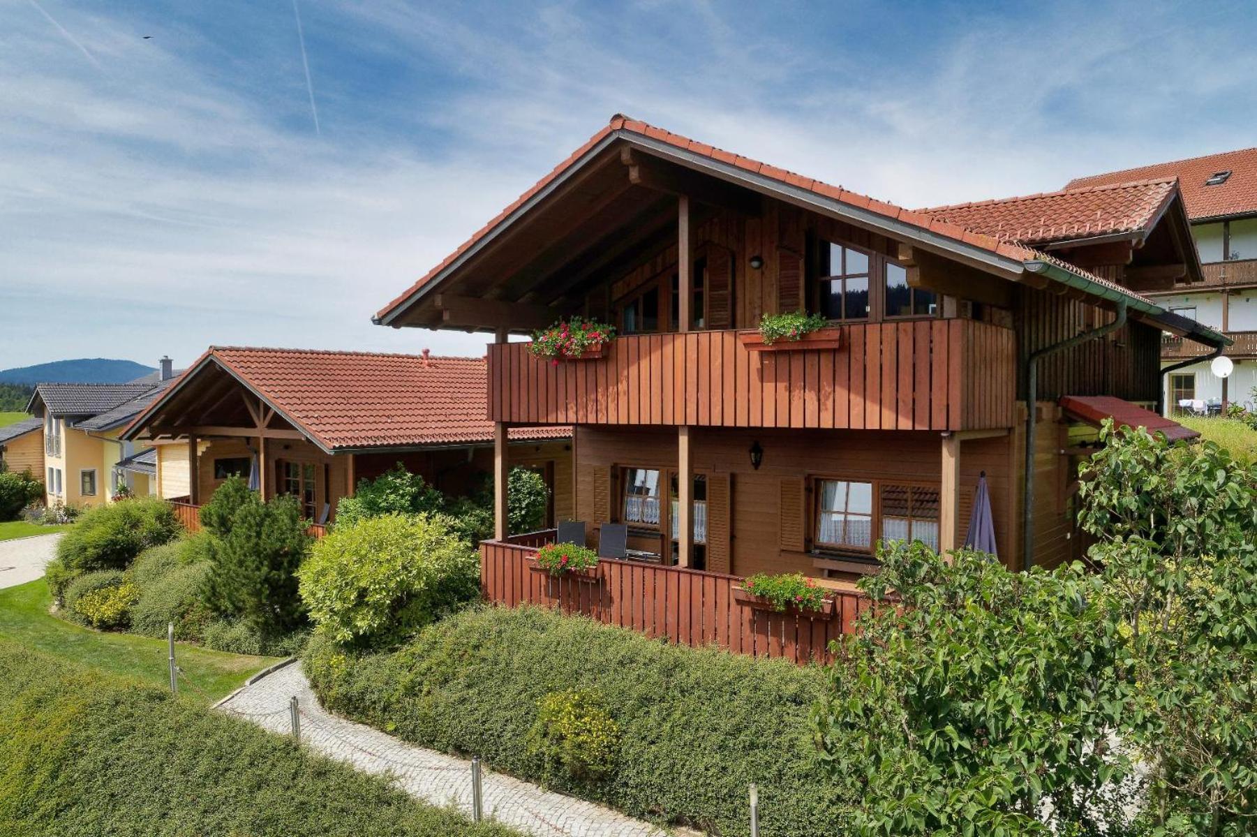 Ferienwohnungen Holzferienhaeuser Leithenwald Zwiesel Buitenkant foto