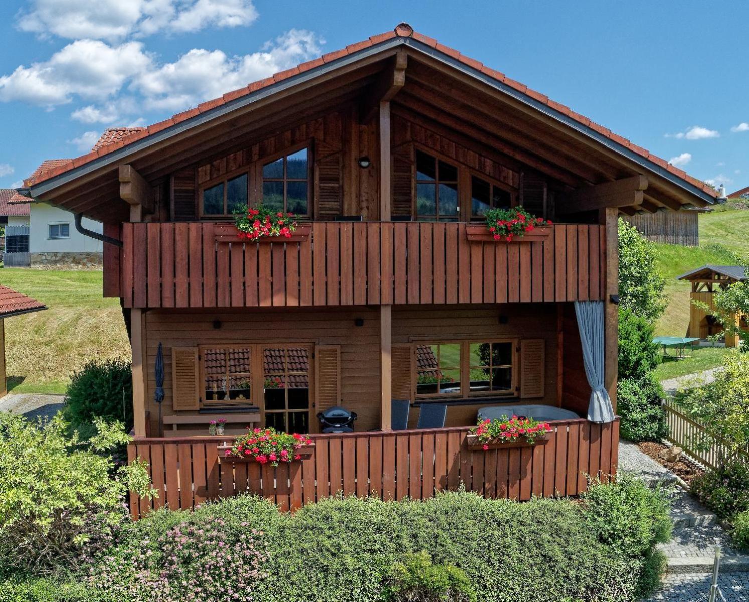 Ferienwohnungen Holzferienhaeuser Leithenwald Zwiesel Buitenkant foto